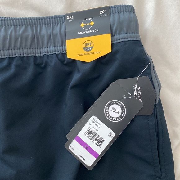 Speedo Swim Speedo Mens9 Marina Long Volley Swim Trunks Black Xxl